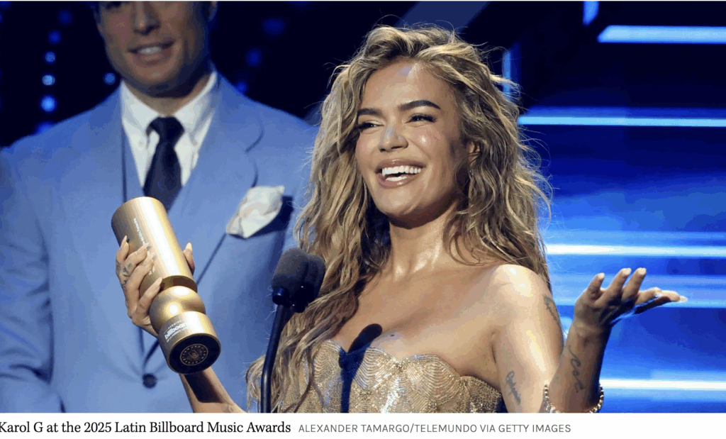 Karol G Billboard Latin Music Awards 2025 winners