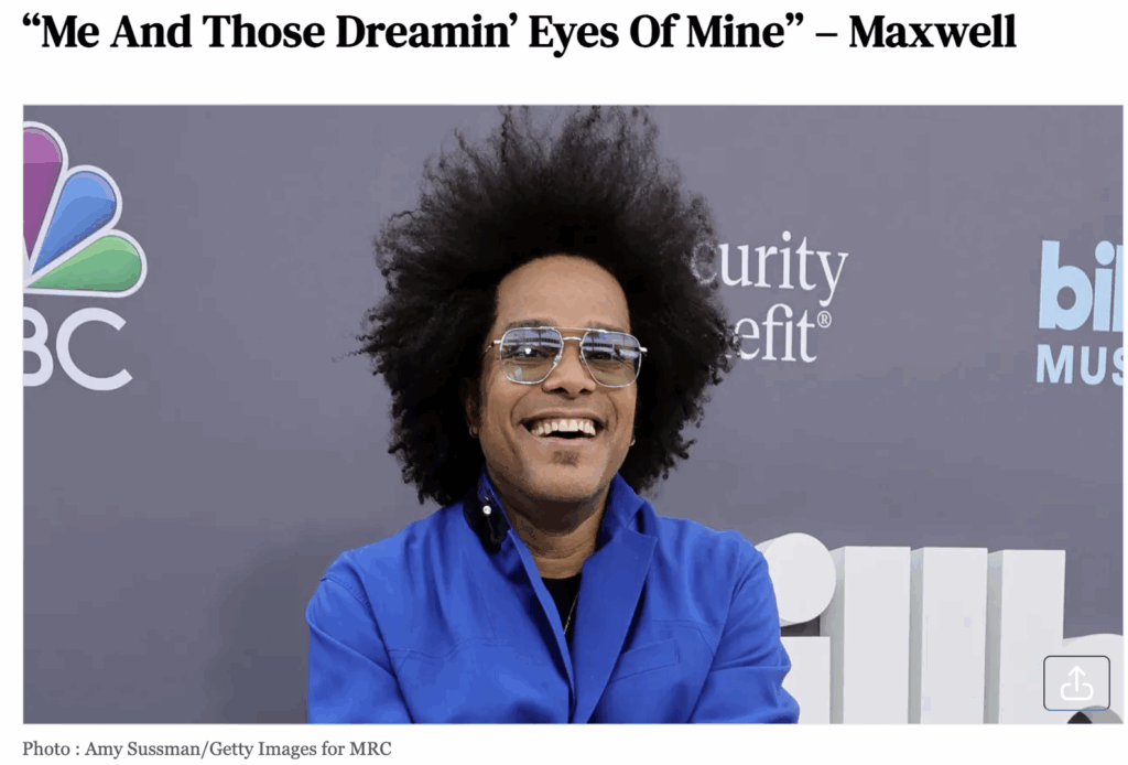 Honoring D’Angelo DIXSON singing Untitled How Does It Feel