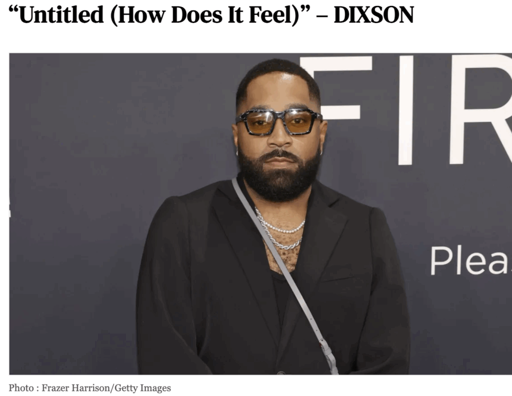 Honoring D’Angelo DIXSON singing Untitled How Does It Feel