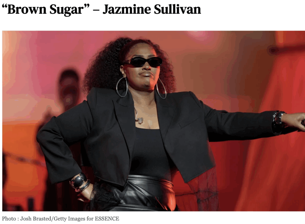 Honoring D’Angelo Jazmine Sullivan singing Brown Sugar at tribute concert