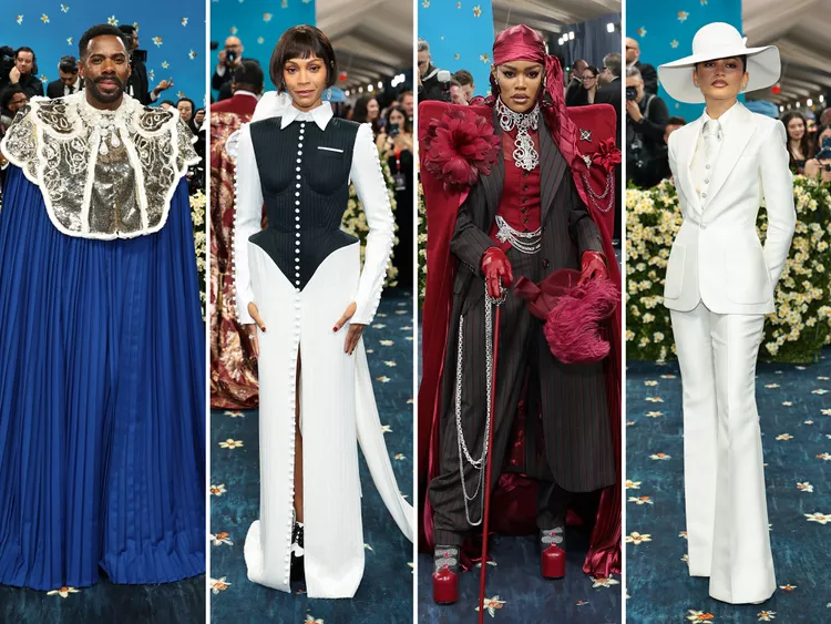 Colman Domingo, Zoe Saldaña, Zendaya, and Teyana Taylor at the Met Gala. Credit: Getty Images