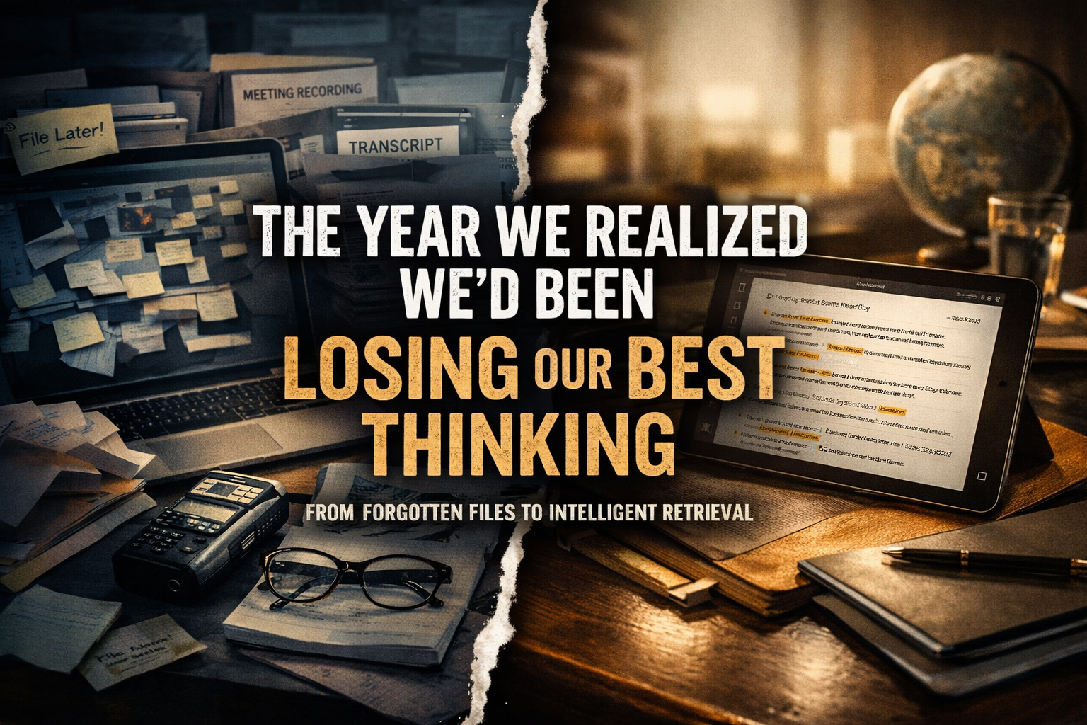 The Year We Realized We’d Been Losing Our Best Thinking