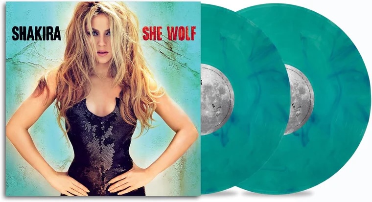 Shakira She Wolf colored vinyl limited edition record