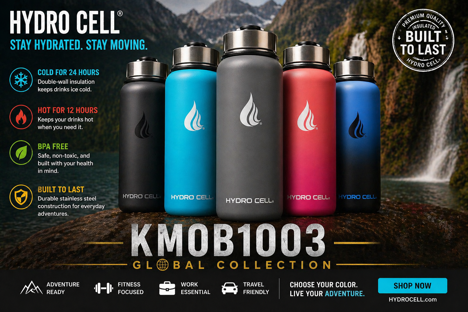 Hydro Flask
Premium Water Bottle