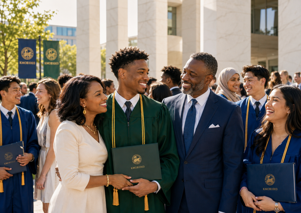 Diverse graduates celebrating at a sunlit commencement ceremony — representing the Class of 2026's complex response to AI disruption and the workforce they are entering.