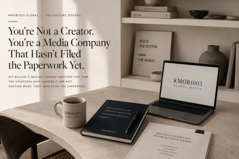 You’re Not a Creator. You’re a Media Company That Hasn’t Filed the Paperwork Yet.