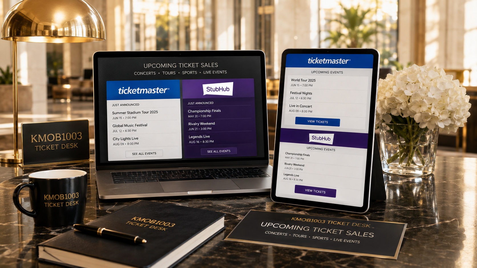Ticket Desk — Enter the Room — Ticketmaster KMOB1003