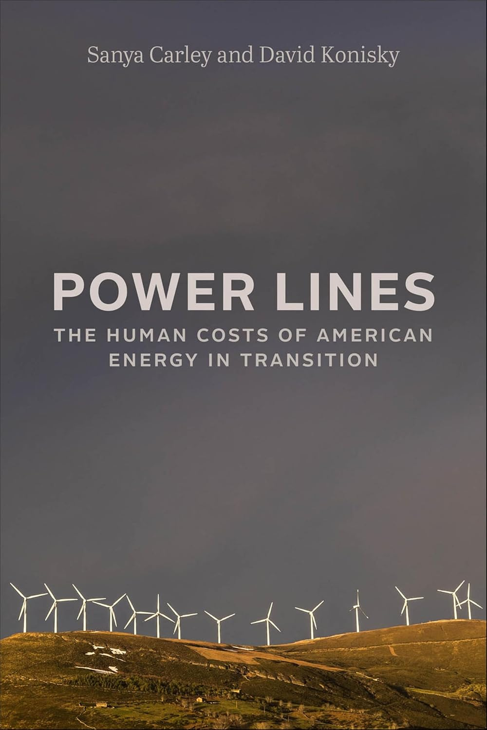 Power Lines: The Human Costs of American Energy in Transition by Sanya Carley and David Konisky — book cover.