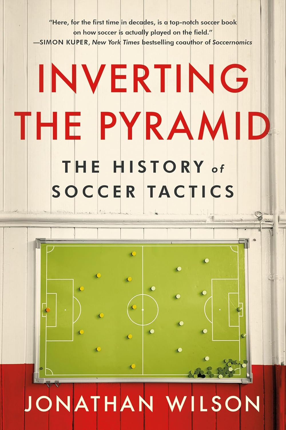 Book cover for Inverting the Pyramid: The History of Soccer Tactics by Jonathan Wilson.