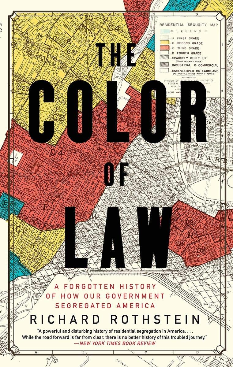 Book cover for The Color of Law by Richard Rothstein.