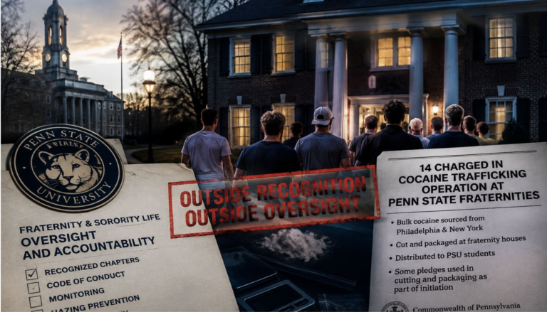 Penn State’s Fraternity Blind Spot Is Now a Cocaine Case