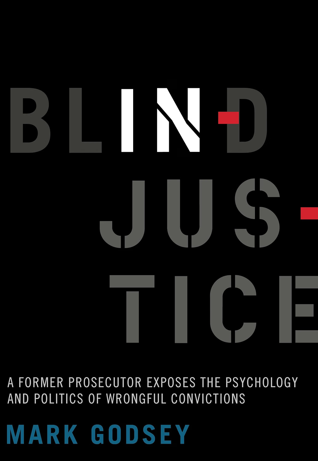 Cover of Blind Injustice by Mark Godsey