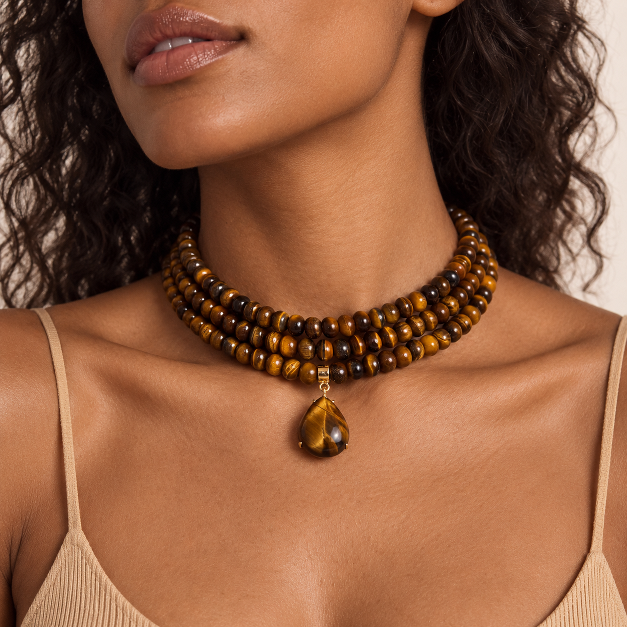 Marina Layers Tiger's Eye Necklace