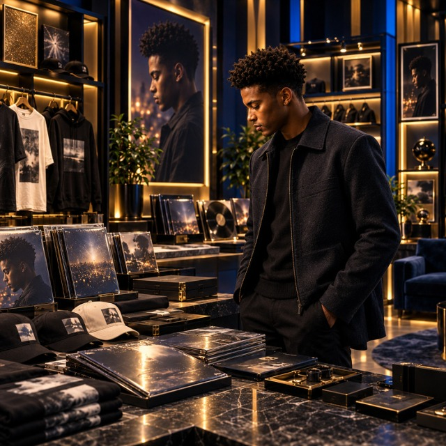 Door V — Creative Imagination Lab: physical campaign environment with apparel, printed editions, and creative systems.