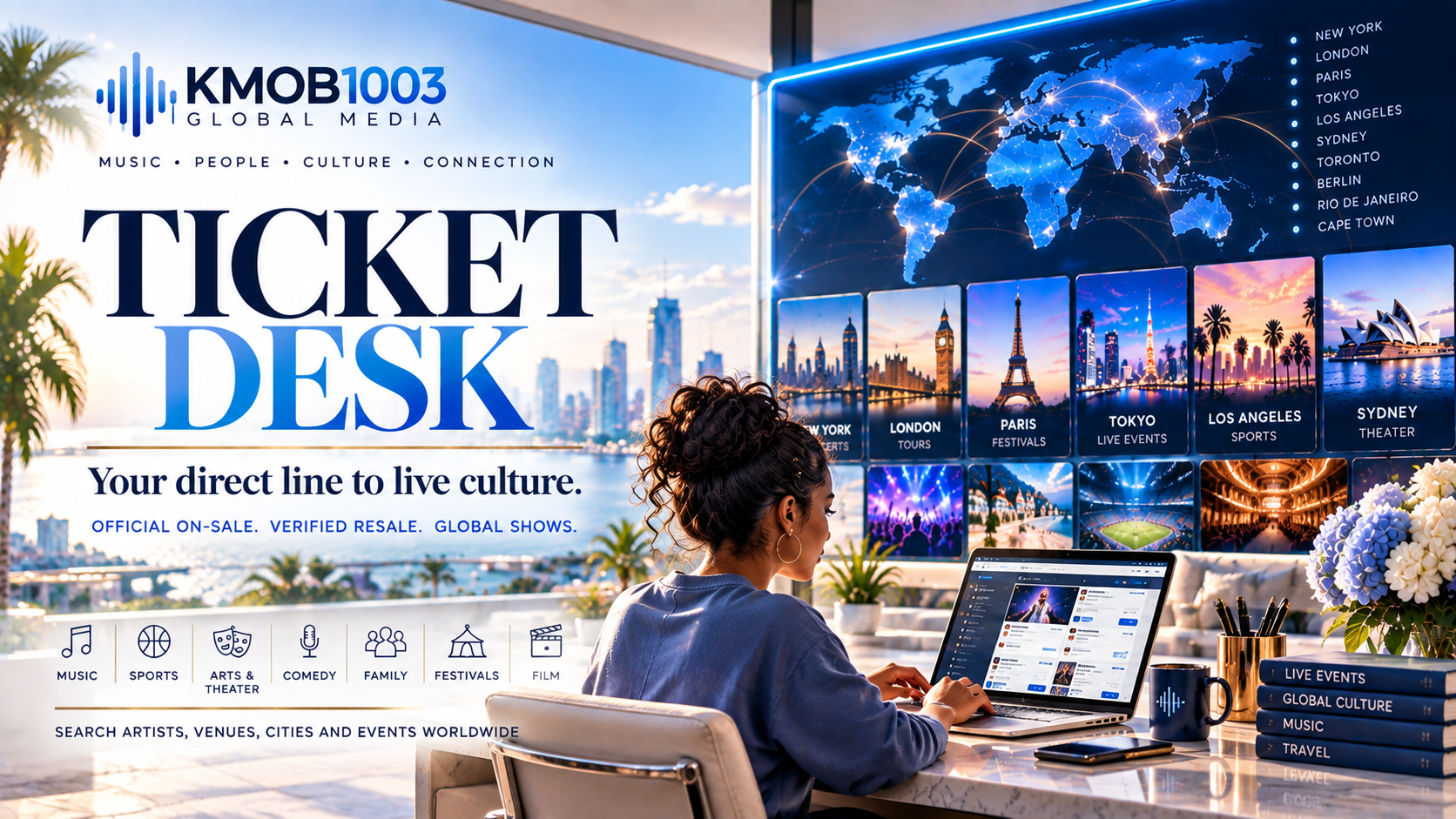 KMOB1003 Ticket Desk global event marketplace house promotion