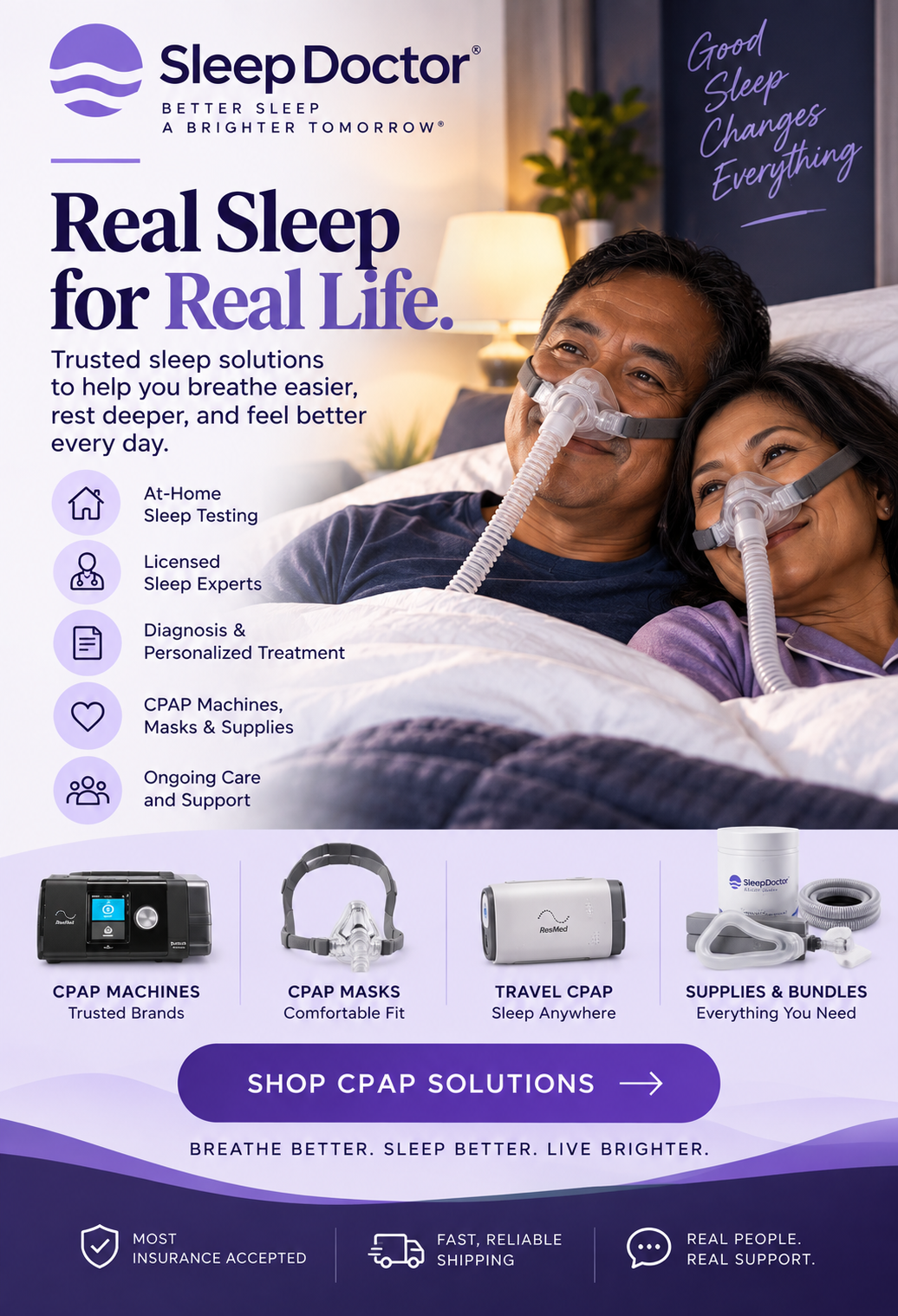 Sleep Doctor affiliate advertisement for sleep health and recovery products