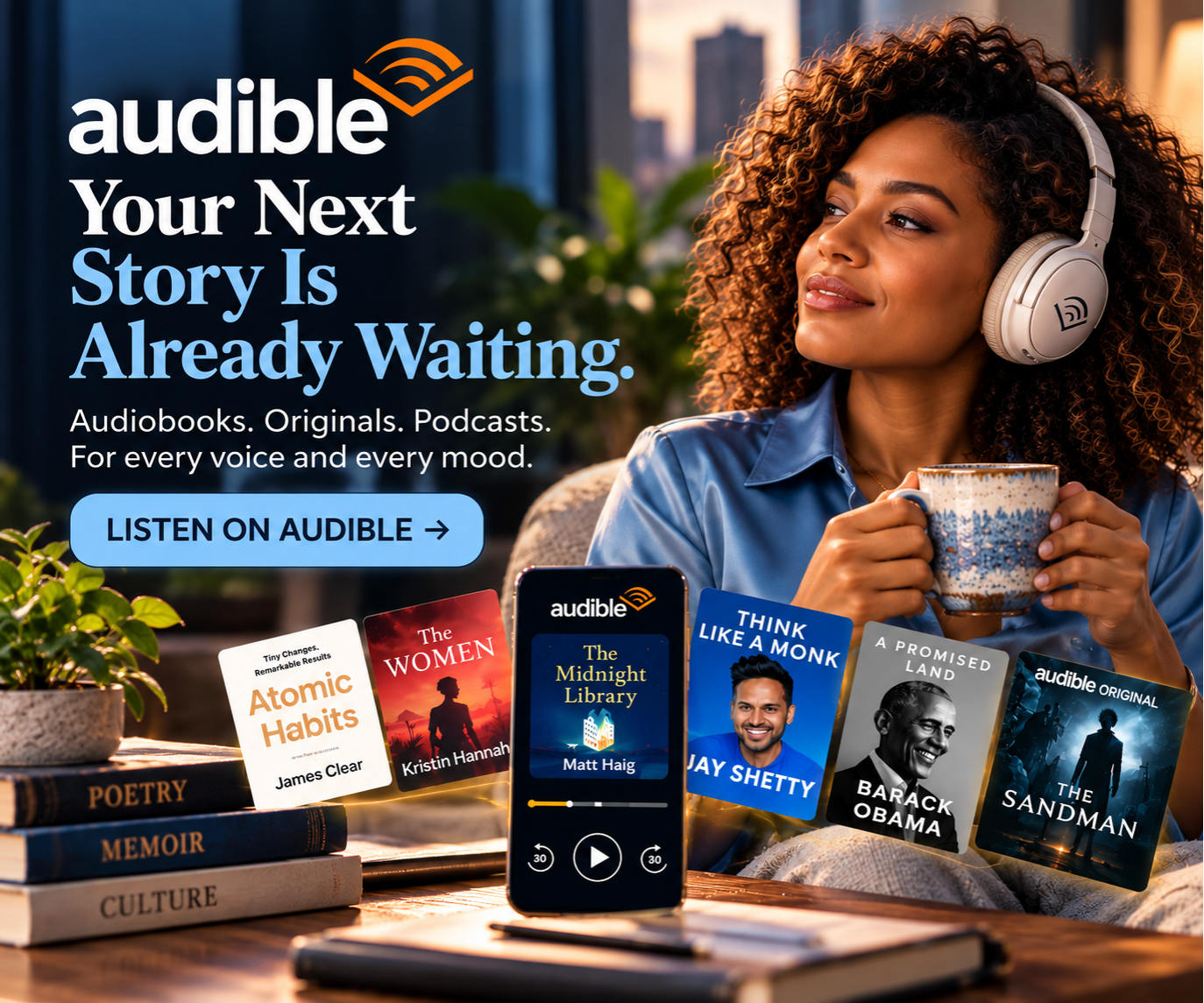 Audible audiobooks affiliate advertisement