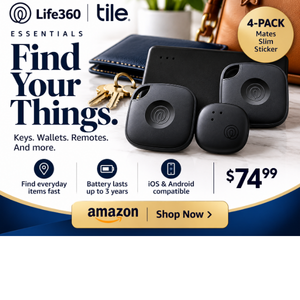 Life360 Tile affiliate advertisement