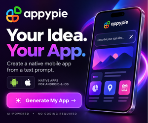 Appy Pie affiliate advertisement