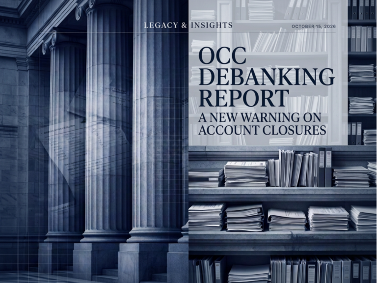 OCC Debanking Report: A New Warning on Account Closures