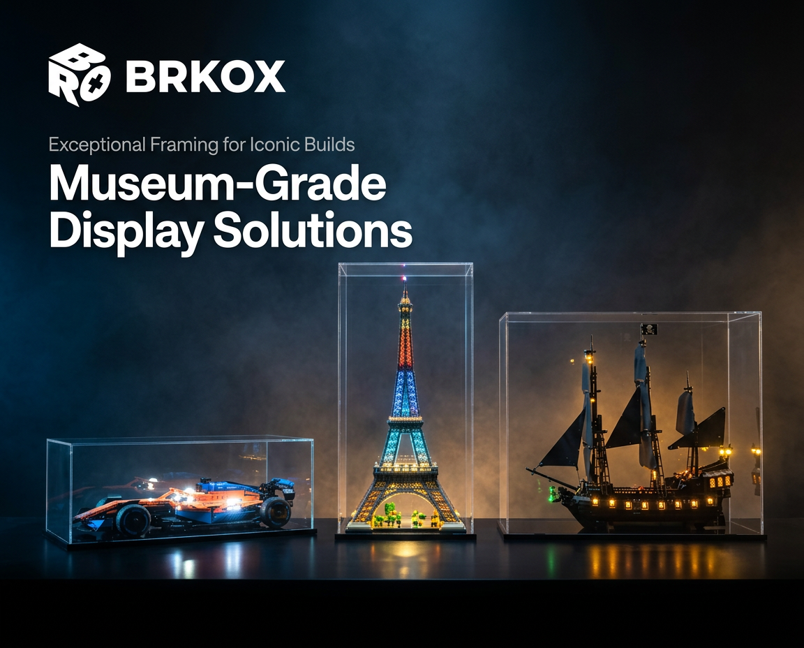 BRKOX display cases for building-set models affiliate advertisement